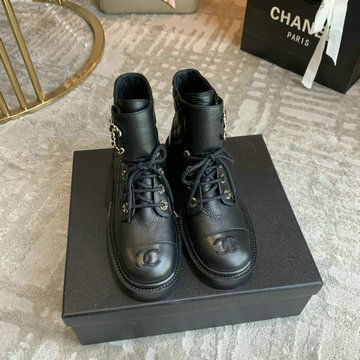 商品名称：シャネル CHANEL 26-CHJ20117 2020年秋冬最新入荷 マーティンブーツ レースアップシューズ ショートブーツ レディースシューズ