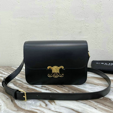 CELINE セリーヌ DDB-CE187366BK  2020年最新入荷 トリオンフ ラージ 斜め掛け ショルダーバッグ レディースかばん テキスタイル カーフスキン