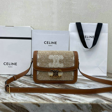 CELINE セリーヌ DDB-CE187366BBX 2020年最新入荷 トリオンフ ラージ 斜め掛け ショルダーバッグ レディースかばん キャンパス カーフスキン