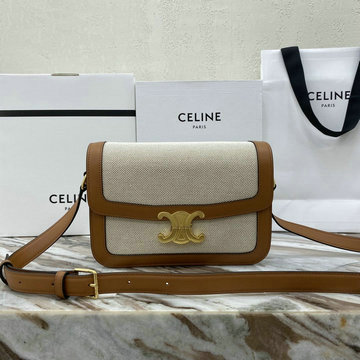CELINE セリーヌ DDB-CE187366BBZ 2020年最新入荷 トリオンフ ラージ 斜め掛け ショルダーバッグ レディースかばん キャンパス カーフスキン