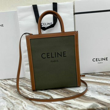 セリーヌ CELINE DDB-CE192082BGZ　2020年最新入荷 スモール バーティカル カバ ハンドバッグ トートバッグ トリオンフキャンバス カーフスキン