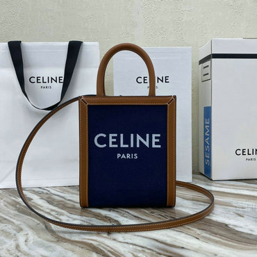 セリーヌ CELINE DDB-CE193302BLZ　2020年最新入荷 スモール バーティカル カバ ハンドバッグ トートバッグ トリオンフキャンバス カーフスキン