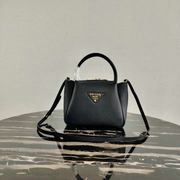 プラダ PRADA DDB-PD1BC145BK　2020年最新入荷 スモール ハンドバッグ トートバッグ 2way 斜め掛け ショルダーバッグ クロスボディキャリーバッグ カーフレザー