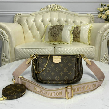 ルイヴィトン LOUIS VUITTON 057-M44840　2020年最新入荷 ミュルティ ポシェット アクセソワール ショルダーバッグ ポーチ モノグラムキャンパス