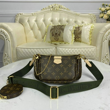 ルイヴィトン LOUIS VUITTON M44813-057　2020年最新入荷 ミュルティ ポシェット アクセソワール ショルダーバッグ ポーチ モノグラムキャンパス