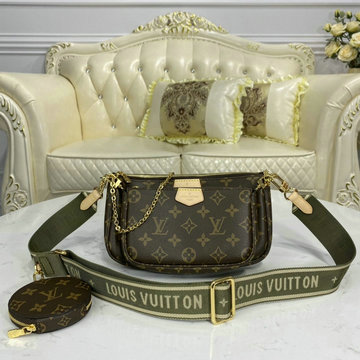 ルイヴィトン LOUIS VUITTON 057-M44813LB　2020年最新入荷 ミュルティ ポシェット アクセソワール ショルダーバッグ ポーチ モノグラムキャンパス