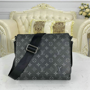 ルイヴィトン LOUIS VUITTON 057-M45272　2020年最新入荷 ディストリクト PM NV2 メッセンジャーバッグ 斜め掛け ショルダーバッグ メンズかばん モノグラムエクリプス