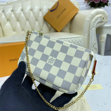 ルイヴィトン LOUISVUITTON 057-N58010　2020年最新入荷 ミニ ポシェット アクセソワール アクセサリーポーチ ダミエアズールキャンパス