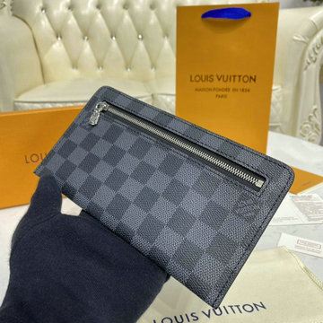 ルイヴィトン LOUISVUITTON 057-N63049K　2020年最新入荷 ロングウォレット ファスナー長財布 手持ちかばん ダミエグラフィットキャンパス