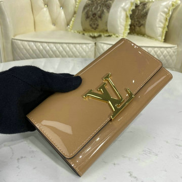 商品名称：ルイヴィトン LOUISVUITTON 057-M61317XF　2020年最新入荷 ポルトフォイユ ルイーズ 二つ折り長財布 ロングウォレット パテントレザー