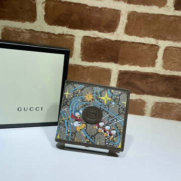 商品名称：グッチ GUCCI 057-GG647937 2020最新入荷 DISNEY ディズニー ドナルドダック 二つ折り短財布 ショートウォレット カードポケット キャンパス