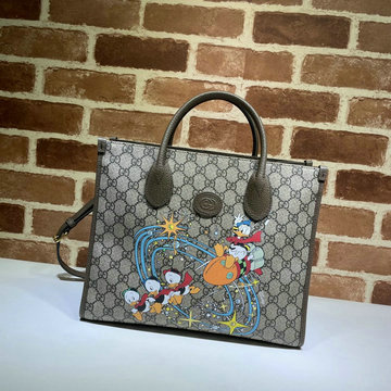 グッチ GUCCI 057-GG648134  2020最新入荷 DISNEY ディズニー ドナルドダック トートバッグ ハンドバッグ トップハンドルバッグ