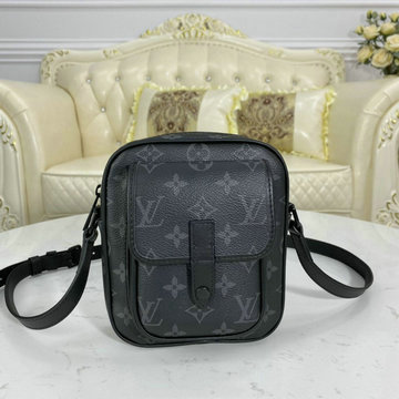 ルイヴィトン LOUISVUITTON 057-M69404K　2020年最新入荷 クリストファー ウエアラブル ウォレット 斜め掛け ショルダーバッグ モノグラムエクリプスキャンパス