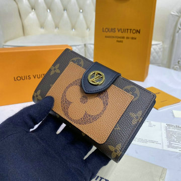 ルイヴィトン LOUISVUITTON 057-M69432　2020年最新入荷 ポルトフォイユ ジュリエット 二つ折り短財布 ショートウォレット コインケース モノグラムリバースキャンパス