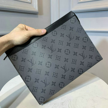 ルイヴィトン LOUISVUITTON 057-M69535　2020年最新入荷 ポシェット ヴォワヤージュ 手持ちかばん クラッチバッグ セカンドバッグ モノグラムエクリプスキャンパス