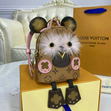 ルイヴィトン LOUISVUITTON 057-M69552　2020年最新入荷 ビジュー サック ワイルド パペット ミニバックパック バッグチャーム キーホルダー キーリング