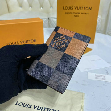 ルイヴィトン LOUISVUITTON 057-N40422　2020年最新入荷 オーガナイザー ドゥ ポッシュ 二つ折り短財布 パスポート ダミエグラフィット ジャイアントキャンバス