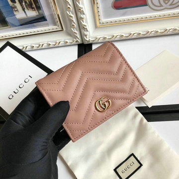 グッチ GUCCI 057-GG466492QF 2020最新入荷 GGマーモント カードケース 二つ折り短財布 コインポケット付き 札入れ付き レザー