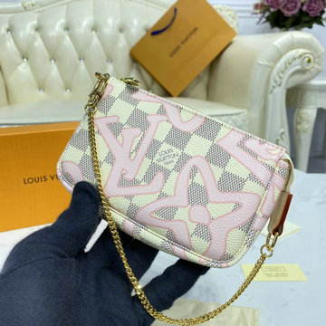 ルイヴィトン LOUISVUITTON 057-N60051　2020年最新入荷 ポシェット アクセソワール アクセサリー ポーチ ショルダーバッグ ダミエアズールキャンパス