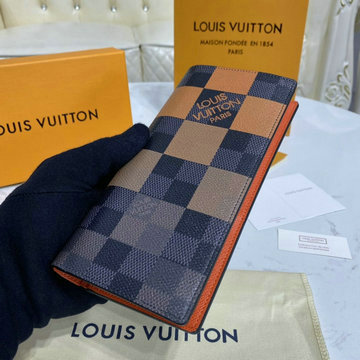 ルイヴィトン LOUISVUITTON 057-N60424　2020年最新入荷 ポルトフォイユ ブラザ NM 二つ折り長財布 ロングウォレット ダミエグラフィットジャイアントキャンバス