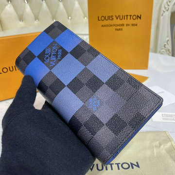 ルイヴィトン LOUISVUITTON 057-N60424L　2020年最新入荷 ポルトフォイユ ブラザ NM 二つ折り長財布 ロングウォレット ダミエグラフィットジャイアントキャンバス