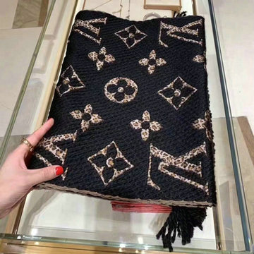 ルイヴィトン LOUISVUITTON AN-WJLV20130　2020年最新入荷 M75885 エシャルプ ジャイアントモノグラム ジャングル マフラー ショール スカーフ シルク ウール