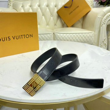 ルイヴィトン LOUISVUITTON 057-M0023J　2020年最新入荷 サンチュール ダミエ プレート 35MM リバーシブル ベルト メンズ用 カーフレザー
