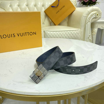 ルイヴィトン LOUISVUITTON 057-M0269T　2020年最新入荷 サンチュール ダミエ プレート 35MM リバーシブル ベルト メンズ用 カーフレザー