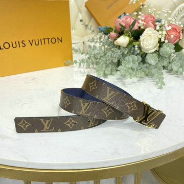 商品名称：ルイヴィトン LOUISVUITTON 057-M0140L　2020年最新入荷 サンチュール LVイニシャル 30MM リバーシブル ベルト メンズ用 カーフレザー