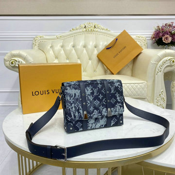 ルイヴィトン LOUISVUITTON 057-M57282　2020年最新入荷 トランク メッセンジャー PM 斜め掛け ショルダーバッグ クロスボディキャリーバッグ