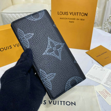 商品名称：ルイヴィトン LOUISVUITTON 057-M80042　2020年最新入荷 ポルトフォイユ ブラザ NM 二つ折り長財布 ロングウォレット トリヨン シャドウ レザー