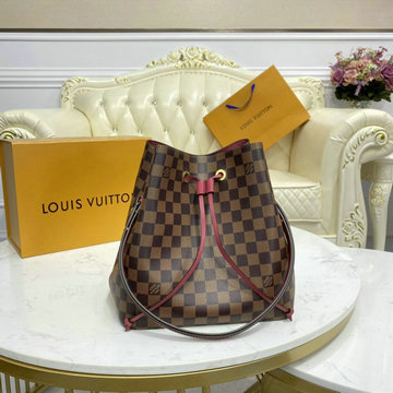 ルイヴィトン LOUISVUITTON 057-N40214　2020年最新入荷 ネオノエ バケットバッグ ショルダーバッグ トートバッグ ドローストリングバッグ モノグラムキャンパス
