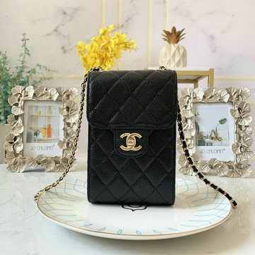 商品名称：シャンル CHANEL JS-CH0249QK　2020年最新入荷 クラシック チェーンクラッチ 斜め掛け ショルダーバッグ クロスボディ フォンケース 携帯ケース キャビアスキン