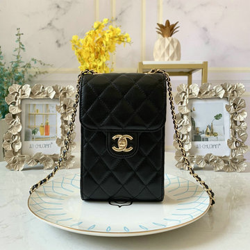 シャンル CHANEL JS-CH0249YK　2020年最新入荷 クラシック チェーンクラッチ 斜め掛け ショルダーバッグ クロスボディ フォンケース 携帯ケース ラムスキン