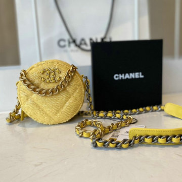 商品名称：シャンル CHANEL JS-CH0945ZYL　2020年最新入荷 19 チェーン クラッチ 斜め掛け ショルダーバッグ ラウンドバッグ クロスボディ スパンコール カーフスキン