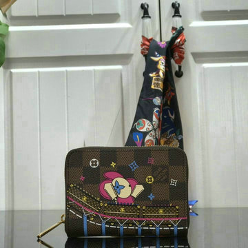 ルイヴィトン LOUIS VUITTON 025-N60404　2020年最新入荷 ジッピー コインパース コインケース 小銭入れ ファスナー短財布 ダミエエベヌキャンバス