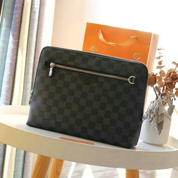 ルイヴィトン LOUIS VUITTON 025-N60417　2020年最新入荷 ポーチ 手持ちかばん クラッチバッグ メンズかばん ダミエグラフィットキャンパス