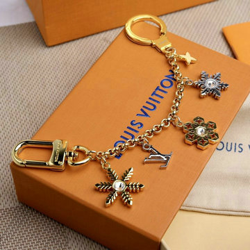 ルイヴィトン LOUIS VUITTON 025-M80245　2020年最新入荷 ビジュー サック シェンヌ LV スノーフレーク バッグチャーム キーホルダー キーリング キーケース ストラス