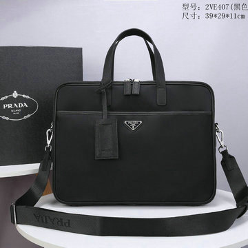 プラダ PRADA 025-PD2VE407　2020年最新入荷 ブリーフケース トートバッグ 2way ショルダーバグ メンズかばん ビジネスバッグ カーフレザー