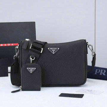 プラダ PRADA 025-PD2VH113K　2020年最新入荷 トートバッグ 2way 斜め掛け ショルダーバッグ メンズかばん メッセンジャーバッグ カーフレザー