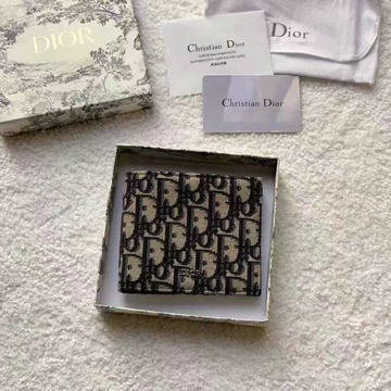 クリスチャンディオール CHRISTIAN DIOR YUN-CDS20001  2020年最新入荷 二つ折り短財布 ショートウォレット レザー カードポケット