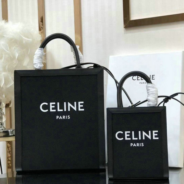 CELINE セリーヌ 2020年最新入荷 セリーヌ CELINE 99-CE192082BK 2020年最新入荷 スモール バーティカル カバ ハンドバッグ トートバッグ テキスタイル