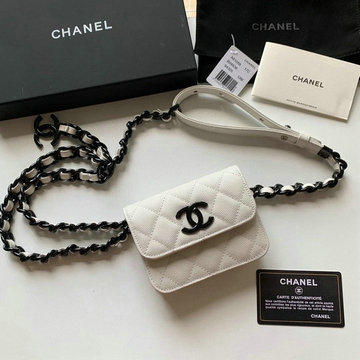 シャネル CHANEL JS-CH81088BS　2021年最新入荷 ウェストバッグ チェーンウォレット 小銭入れ 短財布 斜め掛け ショルダーバッグ クロスボディ レディースかばん カーフスキン