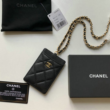 シャネル CHANEL JS-CH81110QJK　2021年最新入荷 チェーン カードケース ワーキングカードポケット キャビアスキン