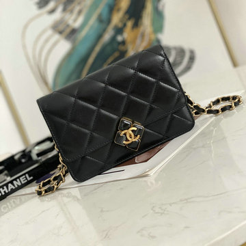 シャネル CHANEL JS-CH81121BK　2021年最新入荷 WOC チェーンウォレット 斜め掛け ショルダーバッグ クロスボディバッグ レディースかばん ラムスキン
