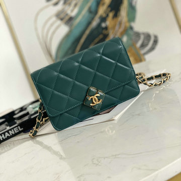 シャネル CHANEL JS-CH81121GL　2021年最新入荷 WOC チェーンウォレット 斜め掛け ショルダーバッグ クロスボディバッグ レディースかばん ラムスキン