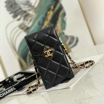 シャネル CHANEL JS-CH81128BK　2021年最新入荷 スマートフォンケース 携帯ケース チェーンウォレット 斜め掛け ショルダーバッグ クロスボディウォレット レディースかばん