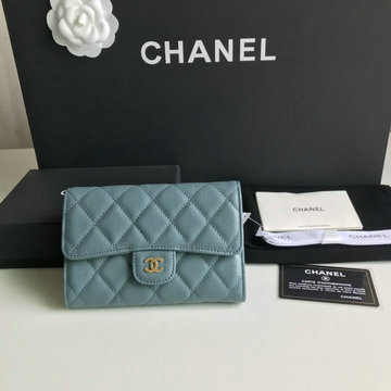 商品名称：シャネル CHANEL JS-CH84341QJL 2021年最新入荷 クラシック フラップ ウォレット 三つ折り長財布 小銭入れ コインケース キャビアスキン カードポケット
