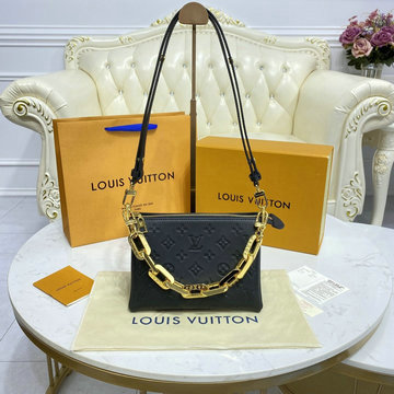 ルイヴィトン LOUISVUITTON 057-M57790X　2021年最新入荷 クッサン ミニ ショルダーバッグ クロスボディバッグ レディースかばん モノグラム パターン ラムレザー