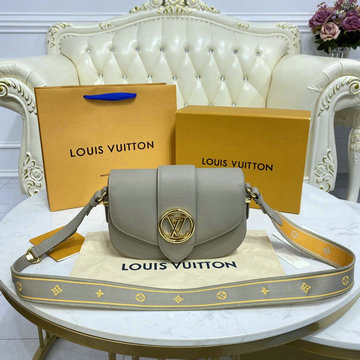 商品名称：ルイヴィトン LOUISVUITTON 057-M58728D　2021年最新入荷 LV ポンヌフ ソフト MM 斜め掛け ショルダーバッグ クロスボディバッグ レディースかばん カーフレザー